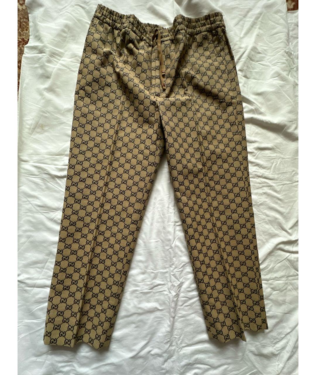 GUCCI Коричневые повседневные брюки, фото 8