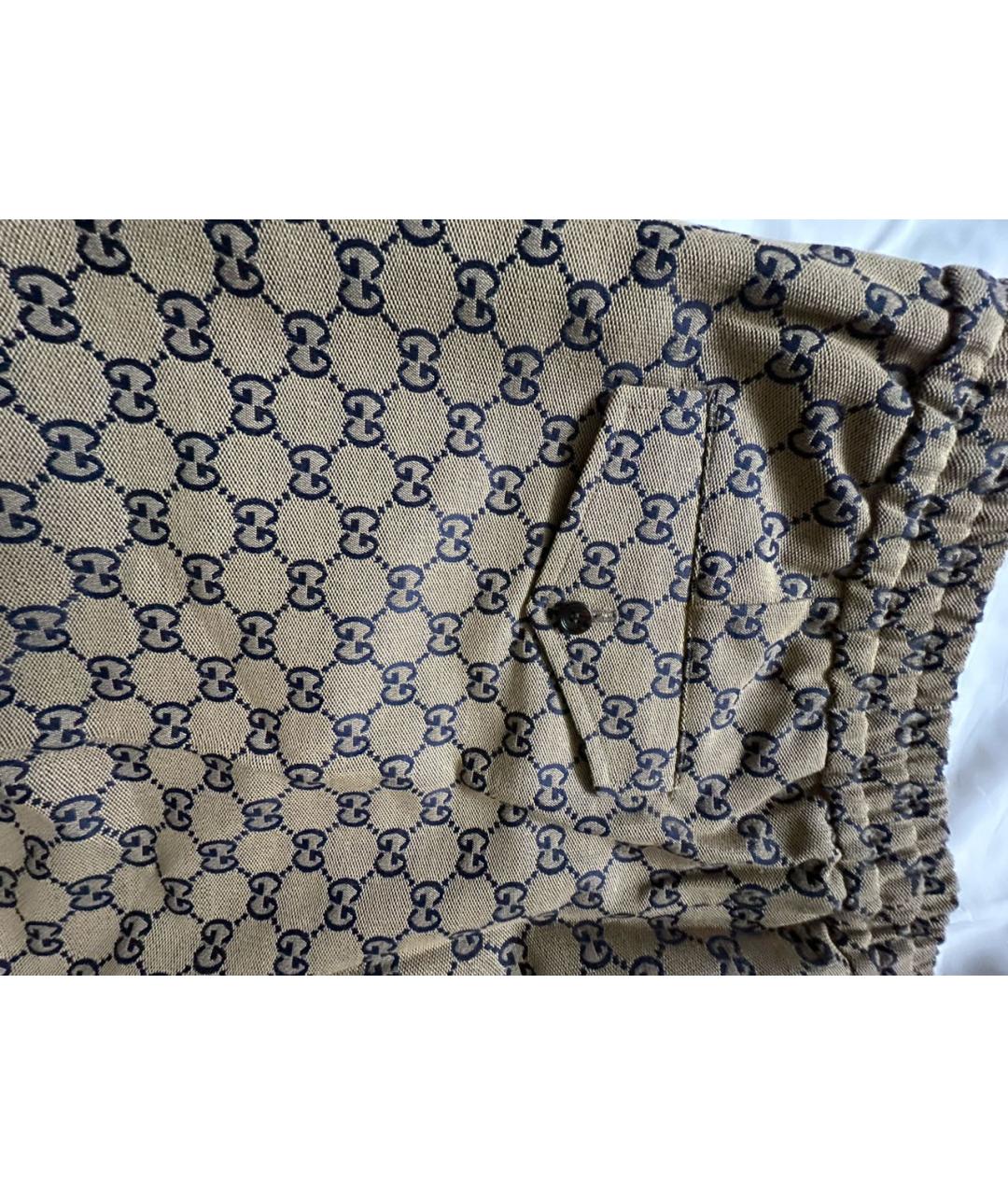 GUCCI Коричневые повседневные брюки, фото 3