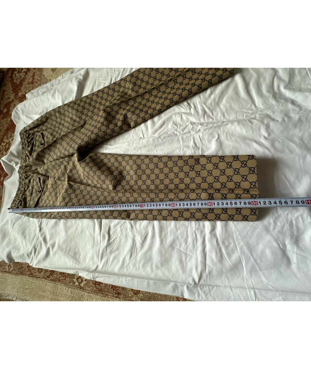 GUCCI Коричневые повседневные брюки, фото 4