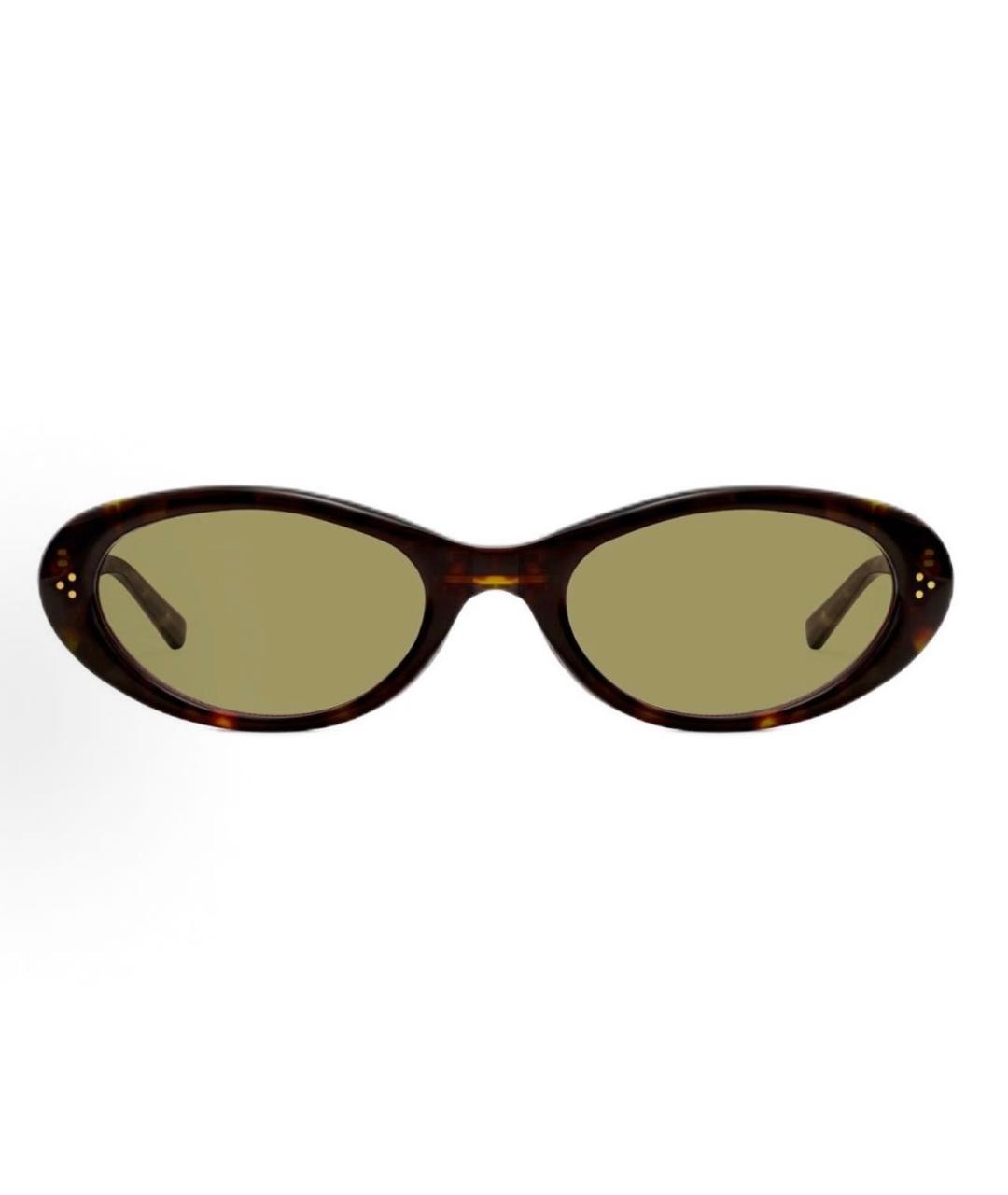 GENTLE MONSTER Коричневые пластиковые солнцезащитные очки, фото 8