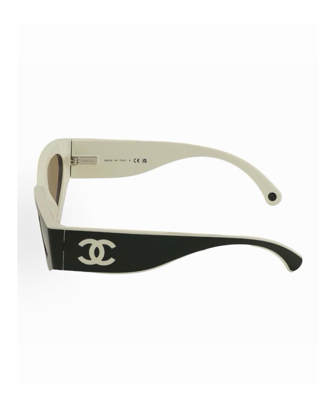 CHANEL Черные пластиковые солнцезащитные очки, фото 2