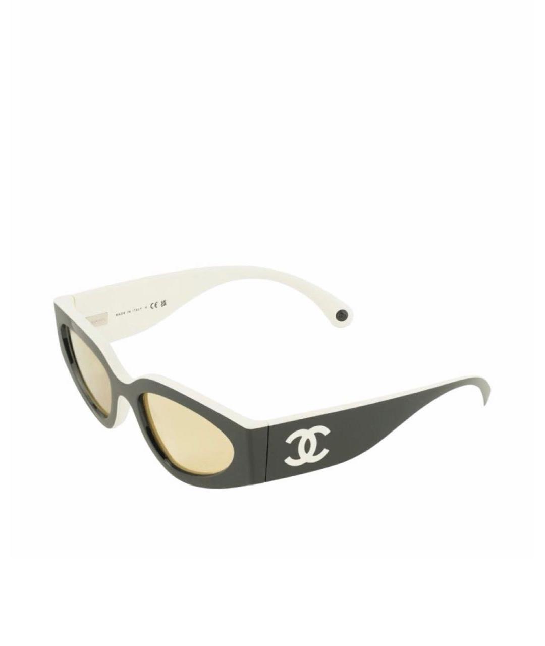CHANEL Черные пластиковые солнцезащитные очки, фото 6