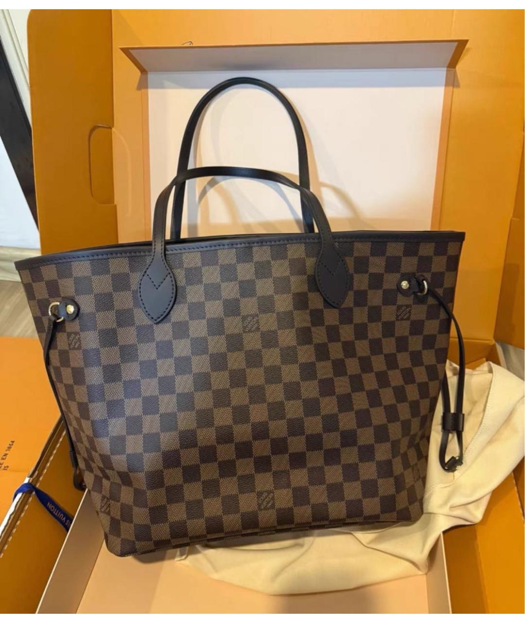 LOUIS VUITTON Коричневая сумка тоут, фото 3