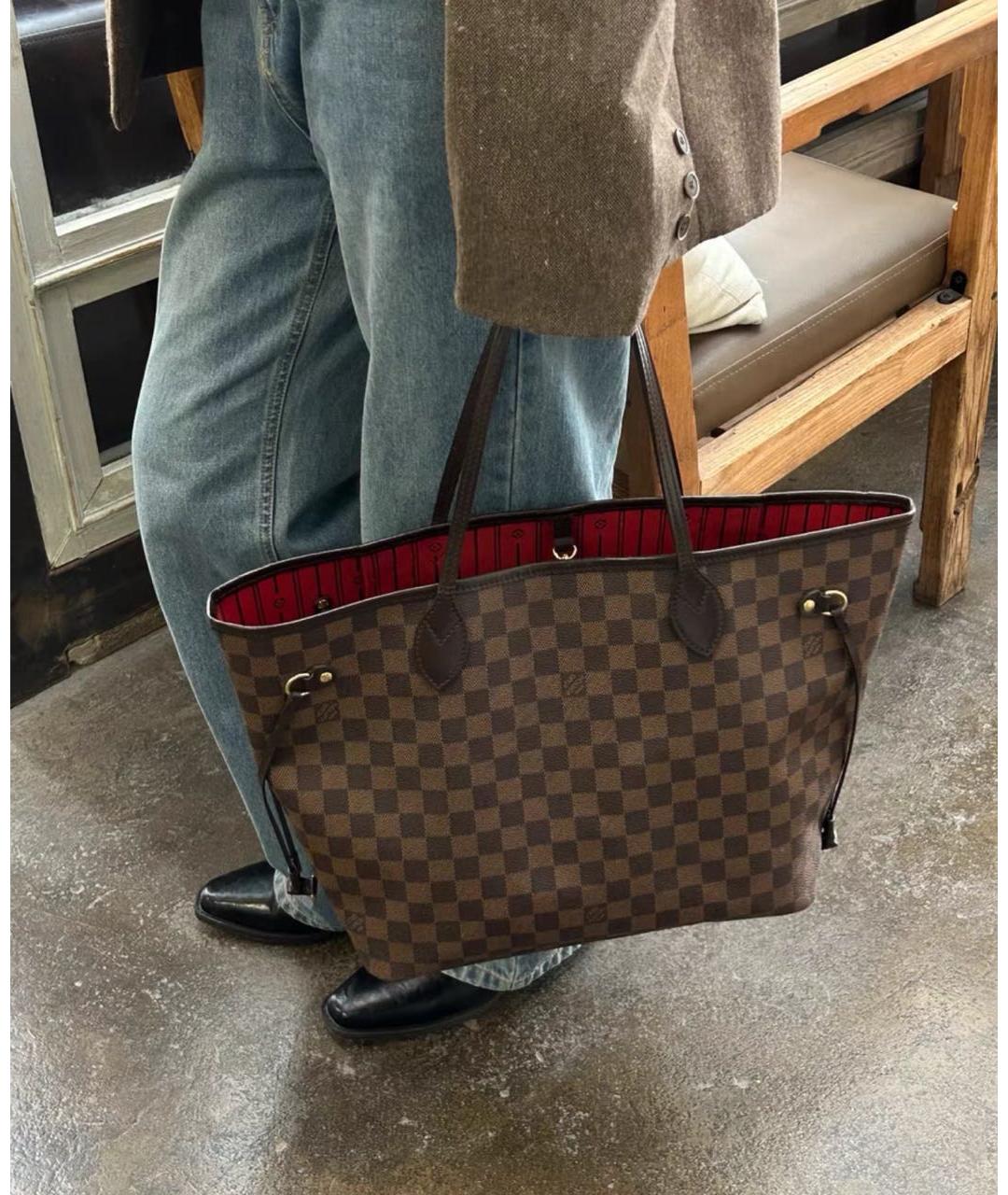 LOUIS VUITTON Коричневая сумка тоут, фото 2