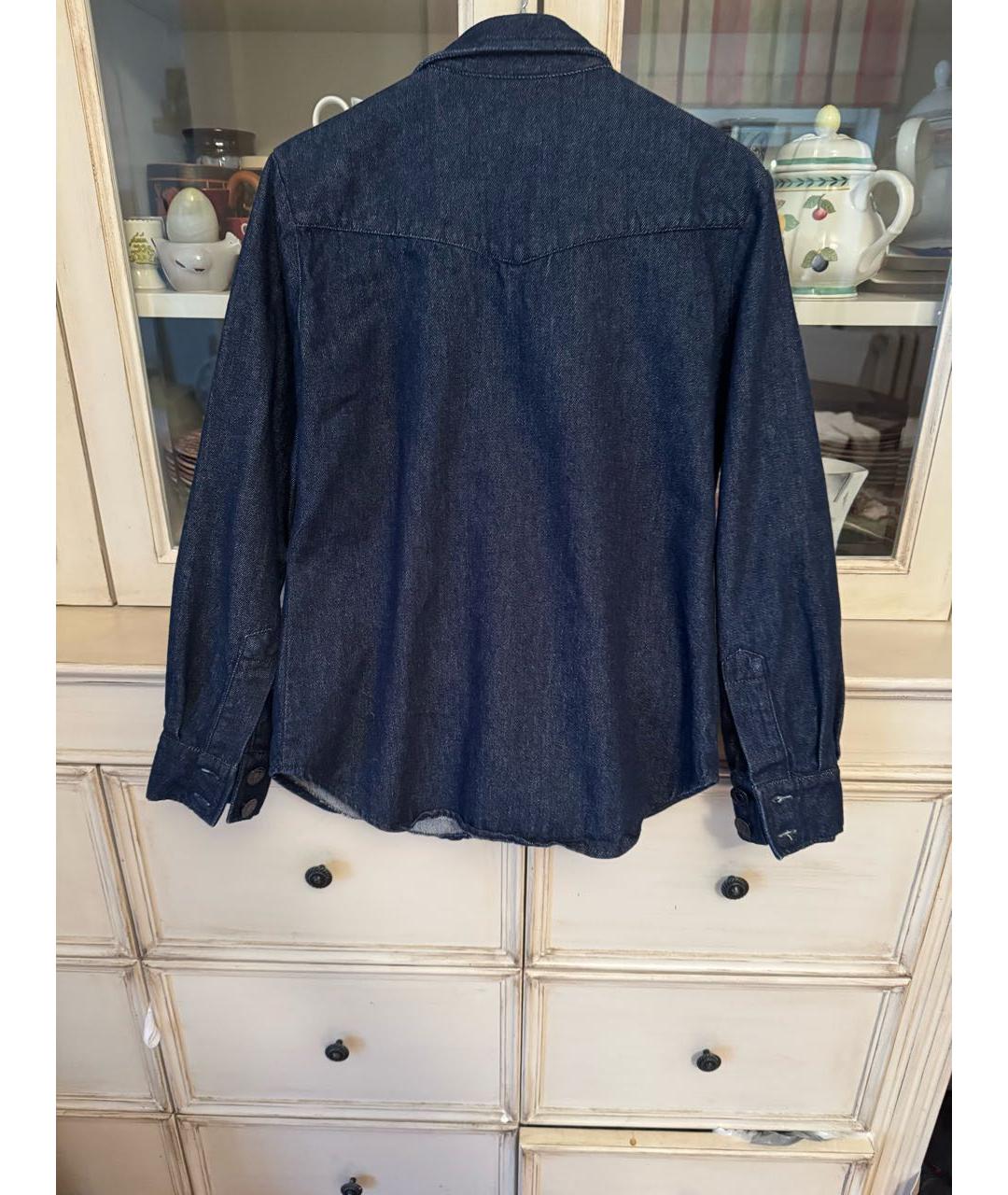 SANDRO Синяя деним рубашка, фото 2
