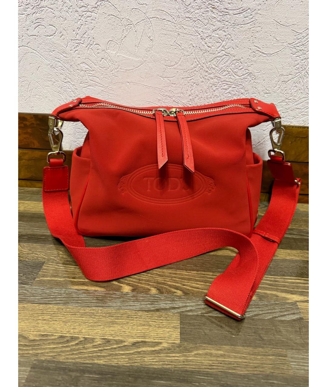 TOD'S Красная сумка через плечо, фото 9