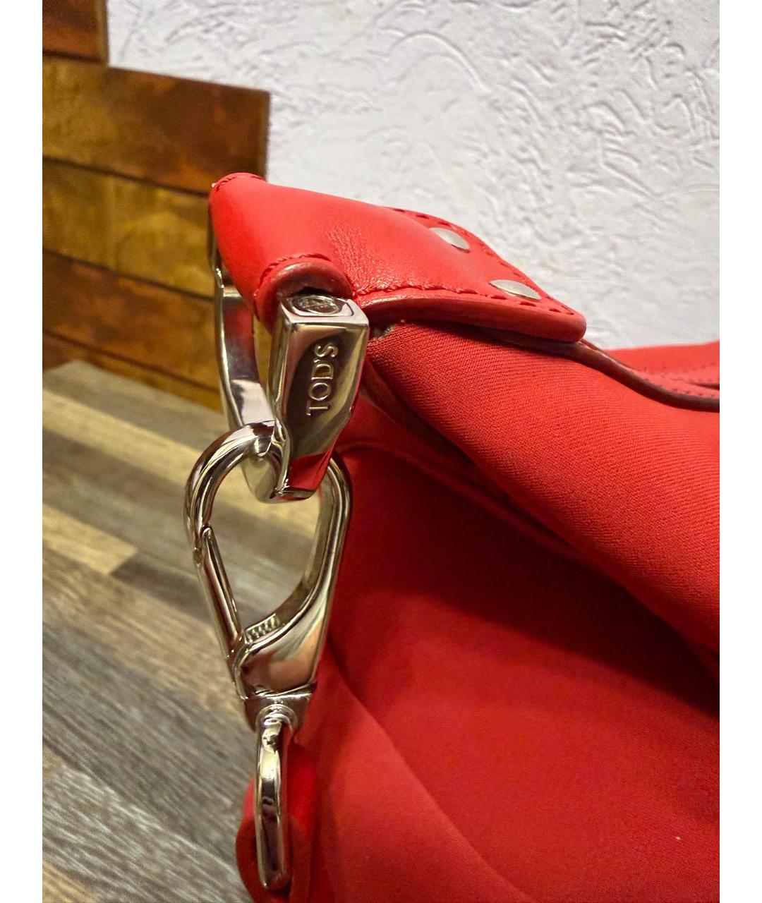 TOD'S Красная сумка через плечо, фото 5