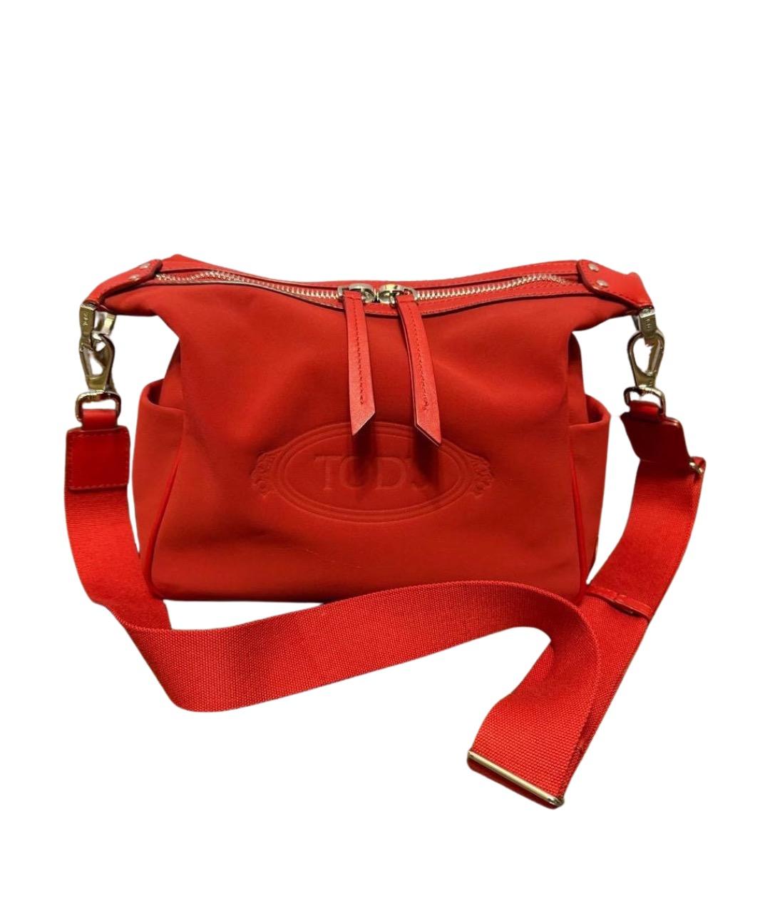 TOD'S Красная сумка через плечо, фото 1