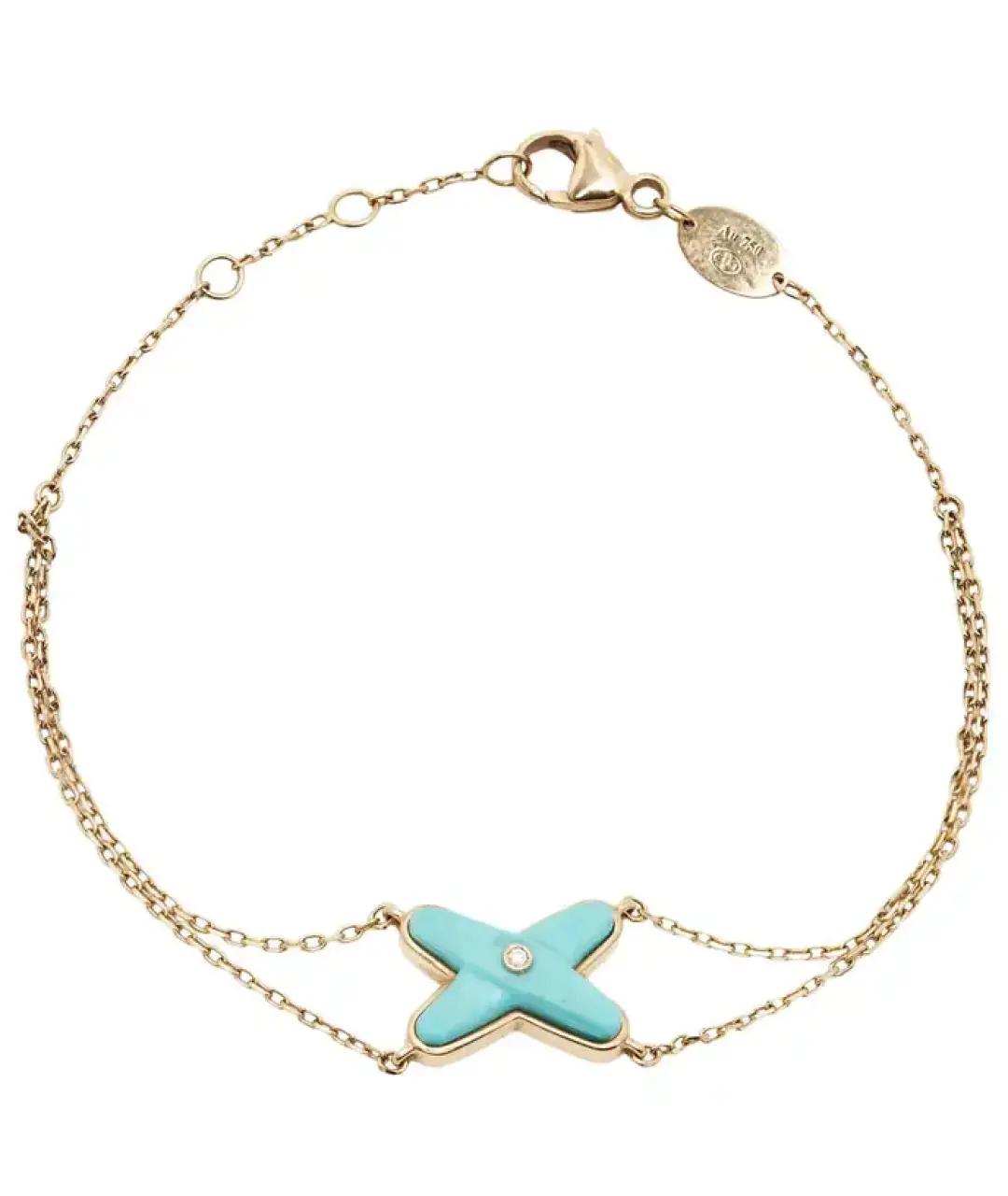 CHAUMET Голубой браслет из желтого золота, фото 1