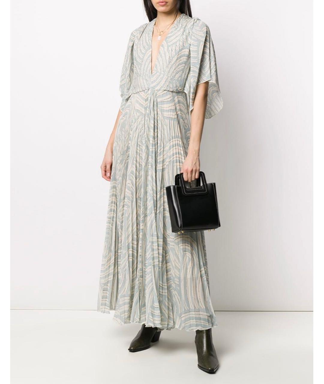 ERIKA CAVALLINI Голубое полиэстеровое вечернее платье, фото 2