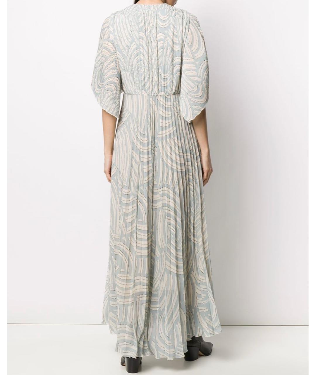 ERIKA CAVALLINI Голубое полиэстеровое вечернее платье, фото 3