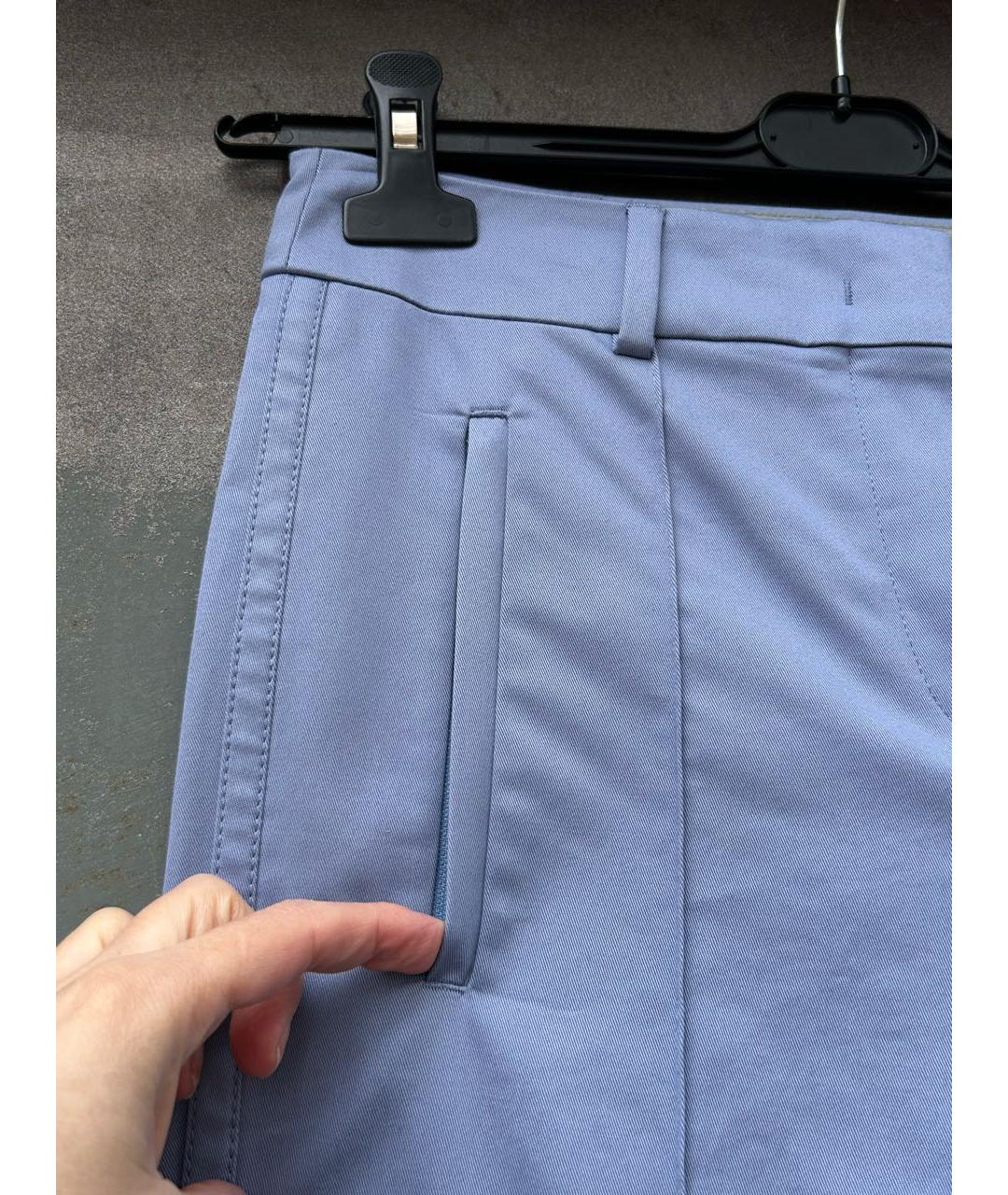 SPORT MAX CODE Голубые прямые брюки, фото 5