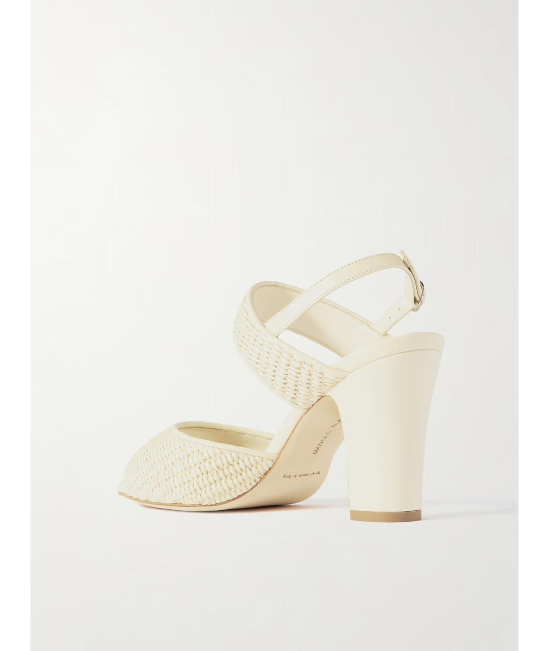 MANOLO BLAHNIK Бежевые босоножки, фото 3