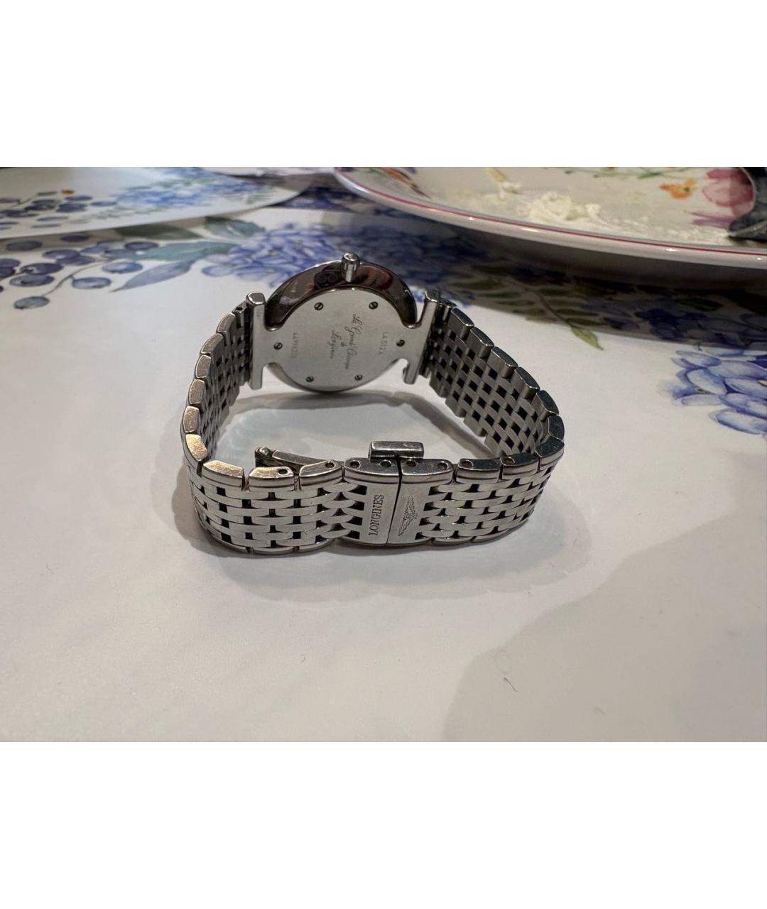 LONGINES Серебряные металлические часы, фото 3