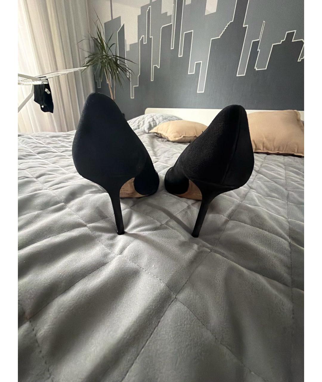 JIMMY CHOO Черные замшевые туфли, фото 4