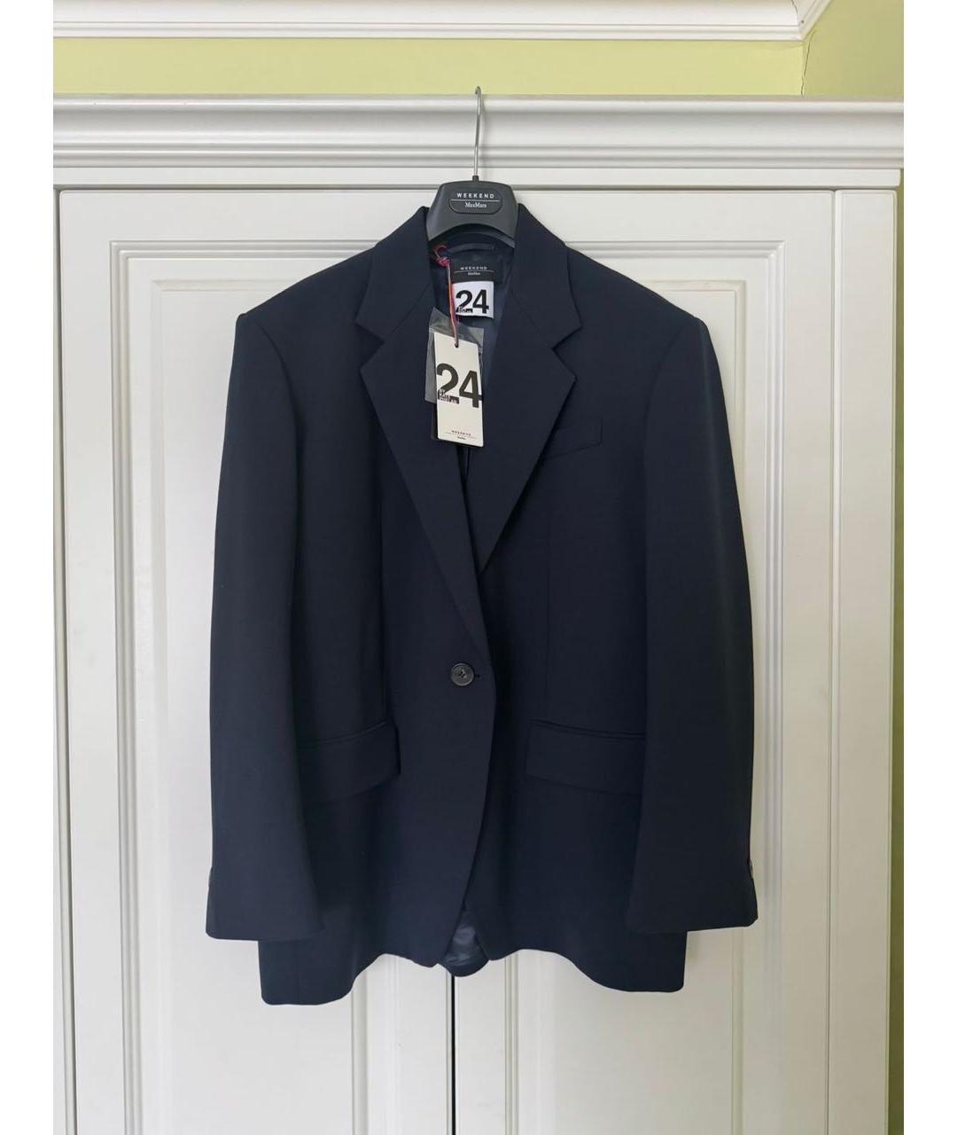 WEEKEND MAX MARA Темно-синий жакет/пиджак, фото 8