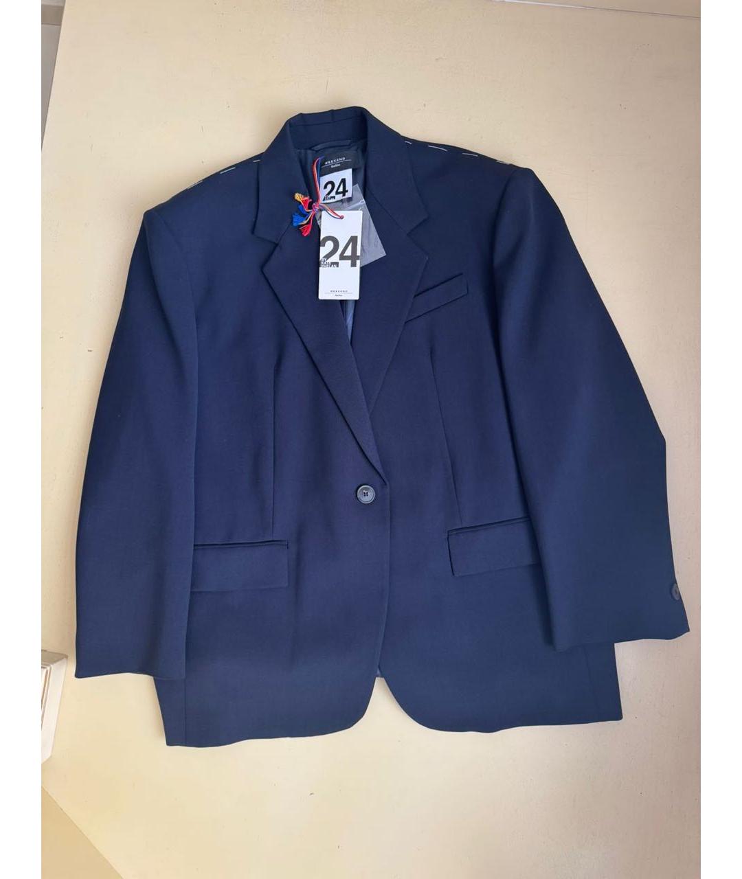 WEEKEND MAX MARA Темно-синий жакет/пиджак, фото 3