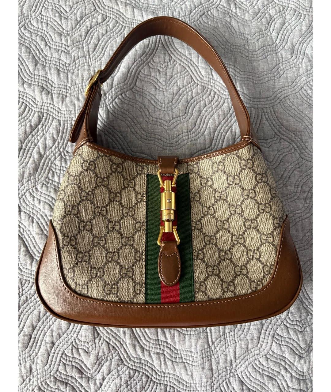 GUCCI Коричневая сумка с короткими ручками, фото 4