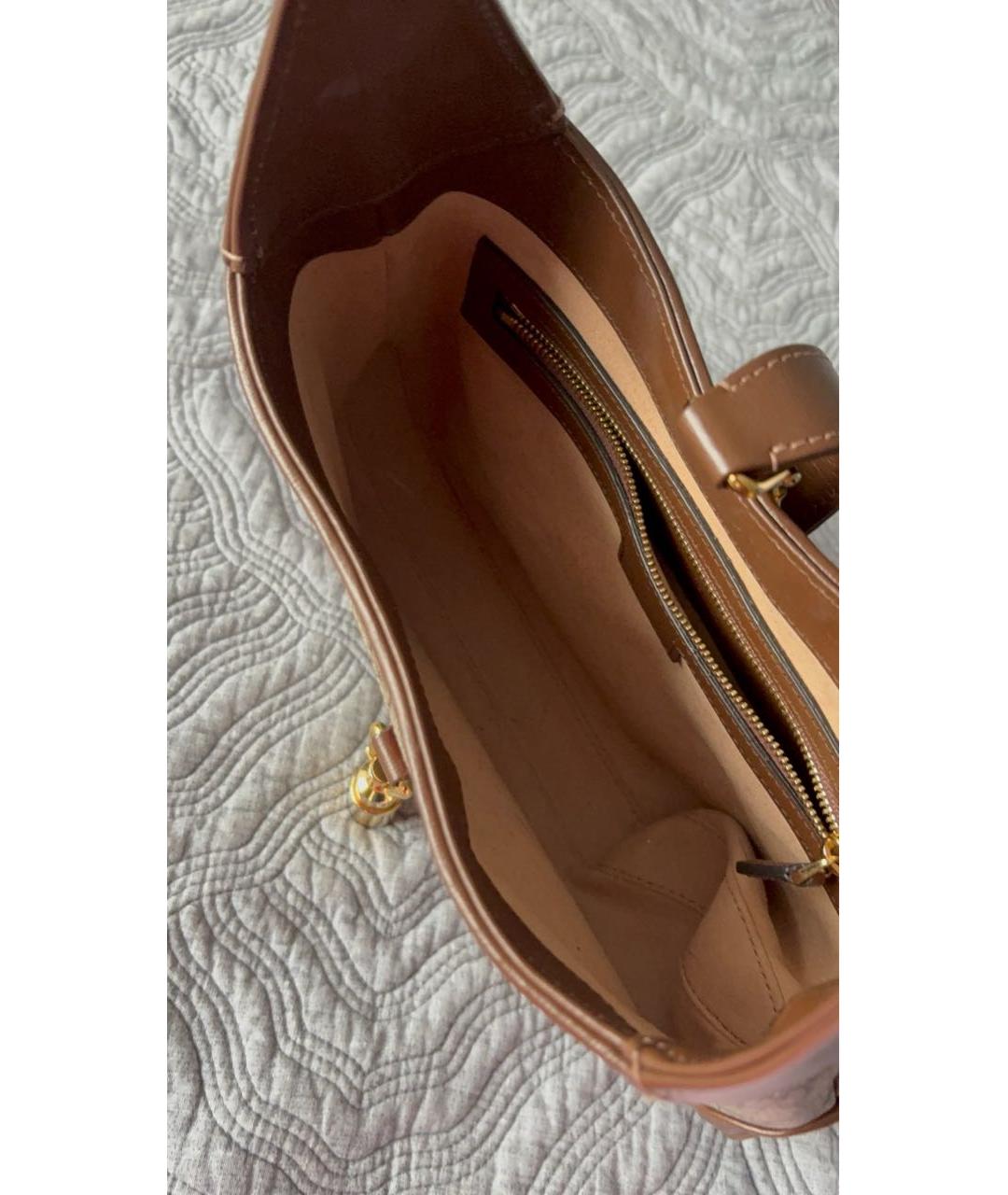 GUCCI Коричневая сумка с короткими ручками, фото 3