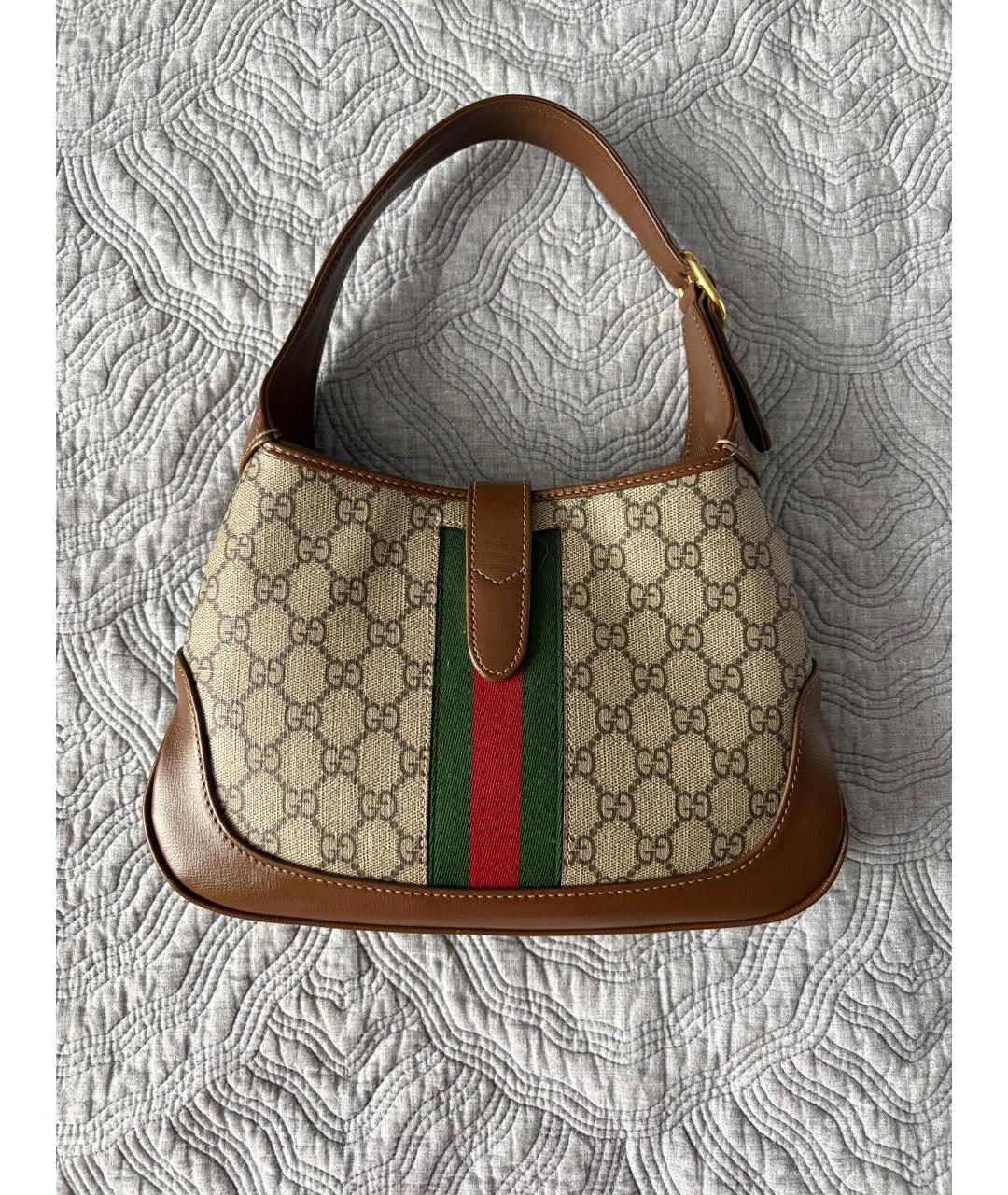 GUCCI Коричневая сумка с короткими ручками, фото 2
