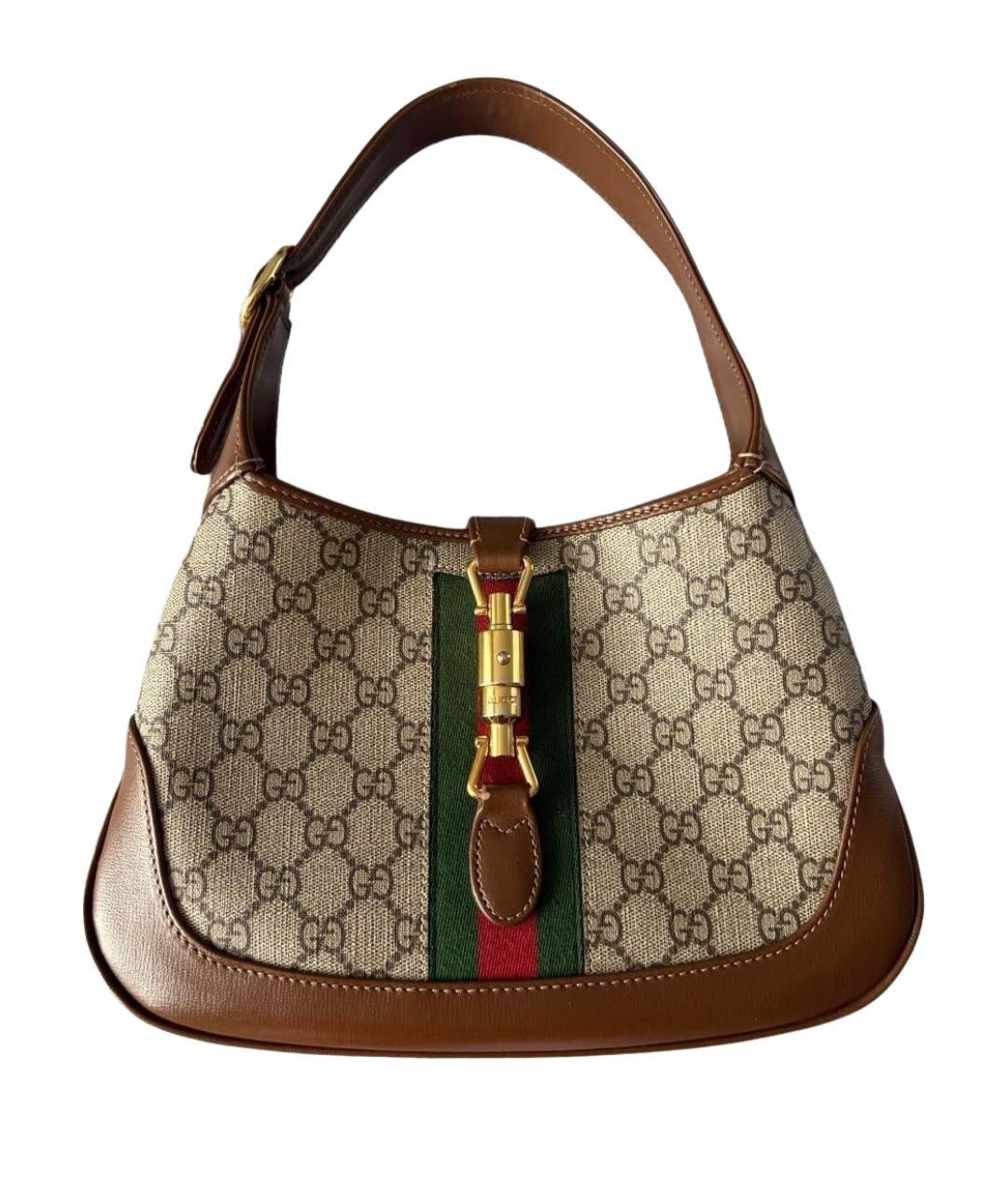 GUCCI Коричневая сумка с короткими ручками, фото 1