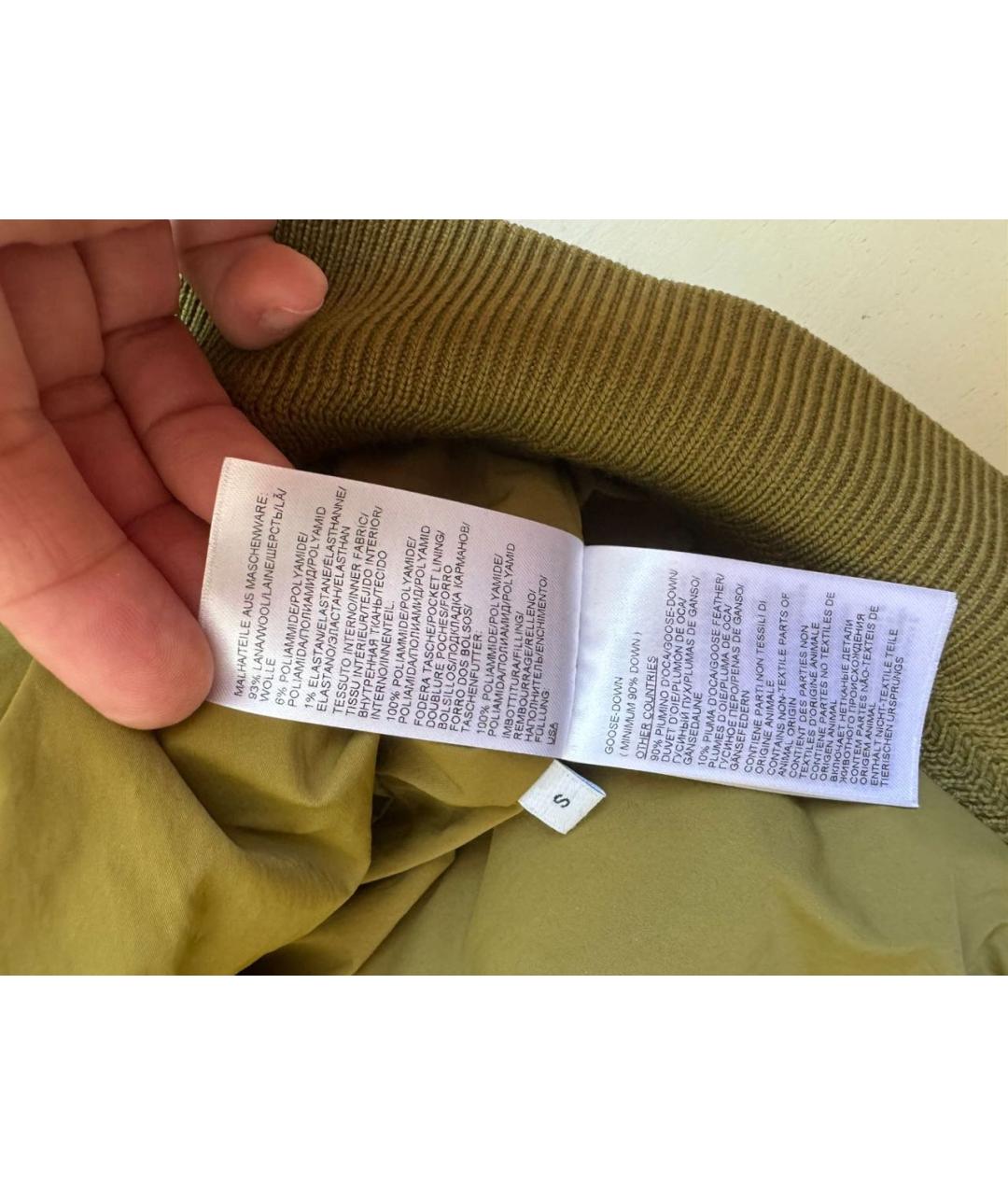 BOTTEGA VENETA Хаки пуховик, фото 6