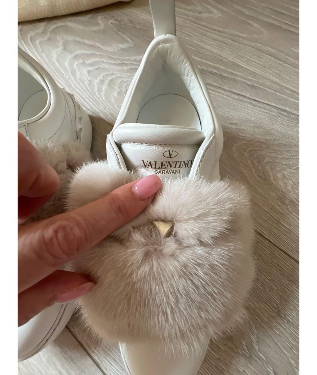 VALENTINO Белые кожаные кеды, фото 6