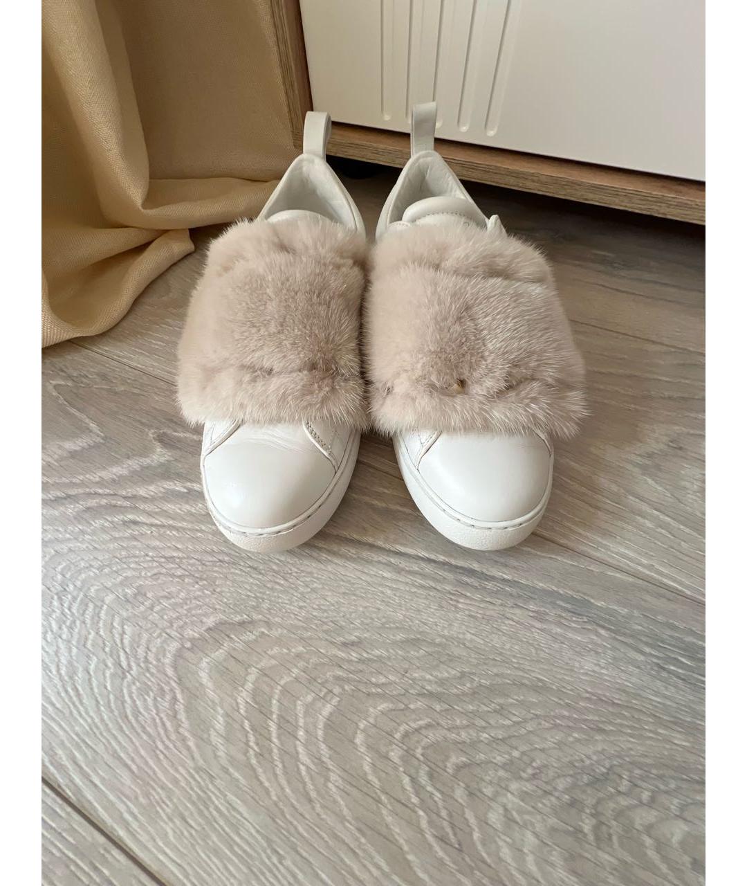 VALENTINO Белые кожаные кеды, фото 2