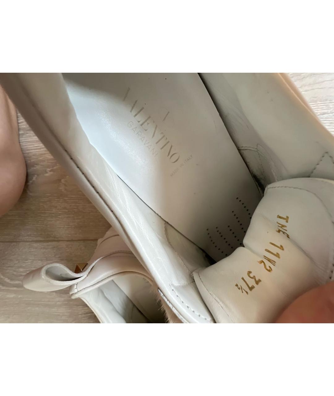 VALENTINO Белые кожаные кеды, фото 5