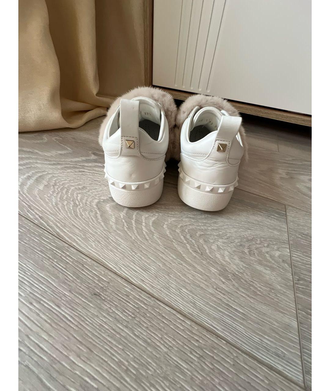 VALENTINO Белые кожаные кеды, фото 4