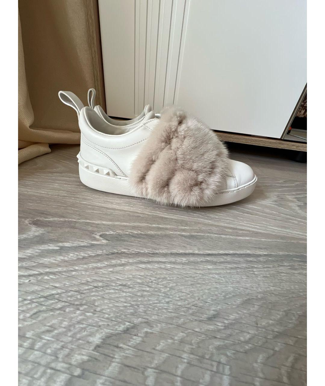 VALENTINO Белые кожаные кеды, фото 9