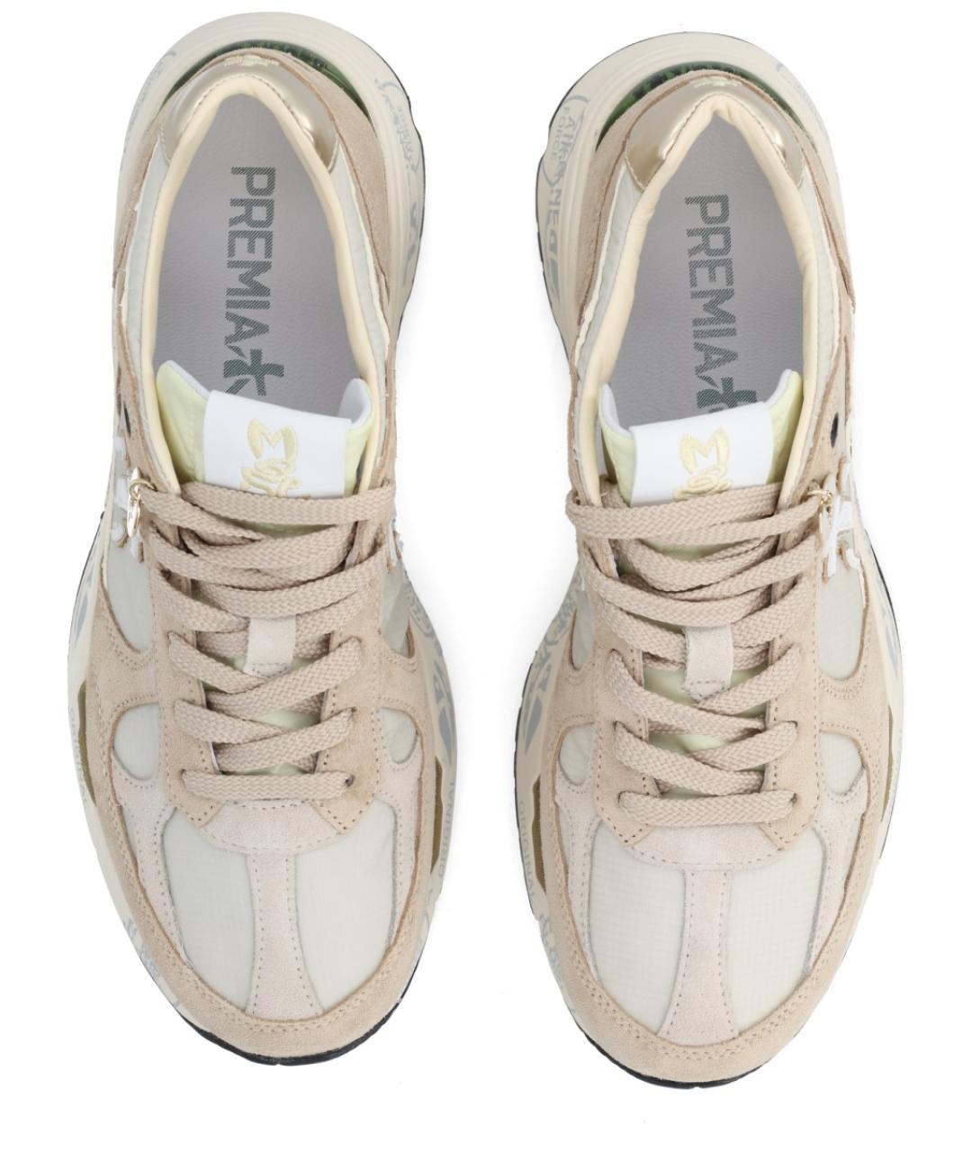 PREMIATA Бежевые замшевые кроссовки, фото 5