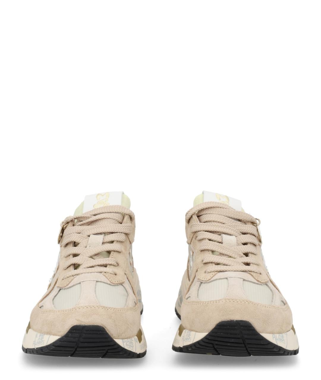 PREMIATA Бежевые замшевые кроссовки, фото 3