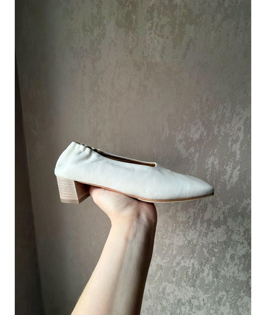 MARSELL Белые кожаные туфли, фото 6