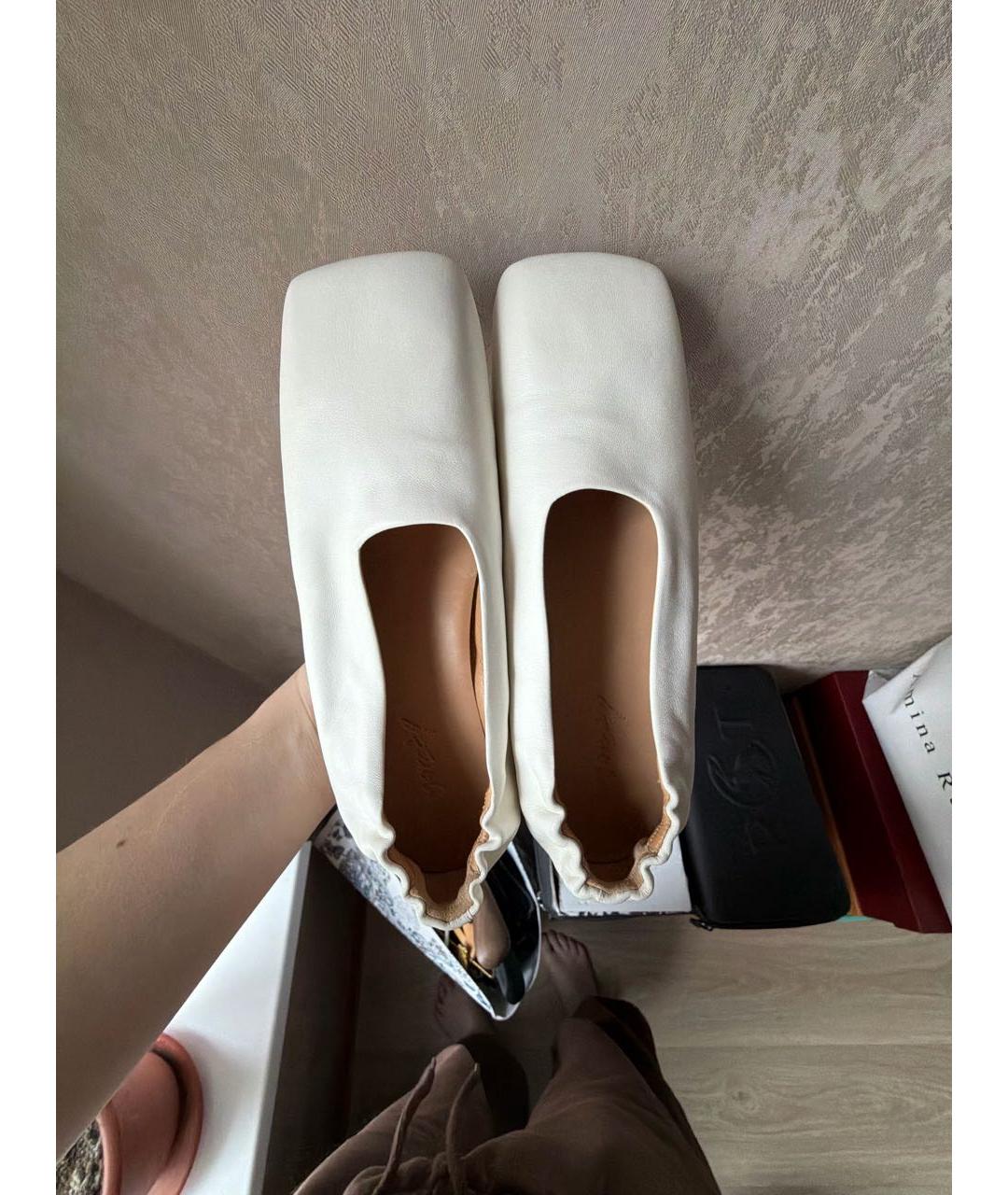 MARSELL Белые кожаные туфли, фото 3