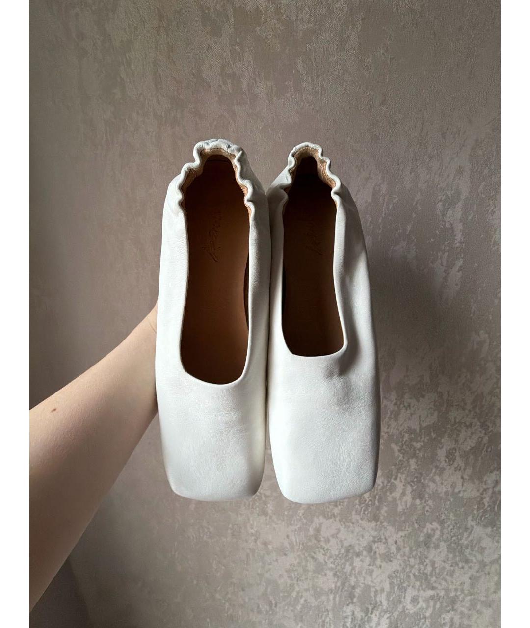 MARSELL Белые кожаные туфли, фото 2