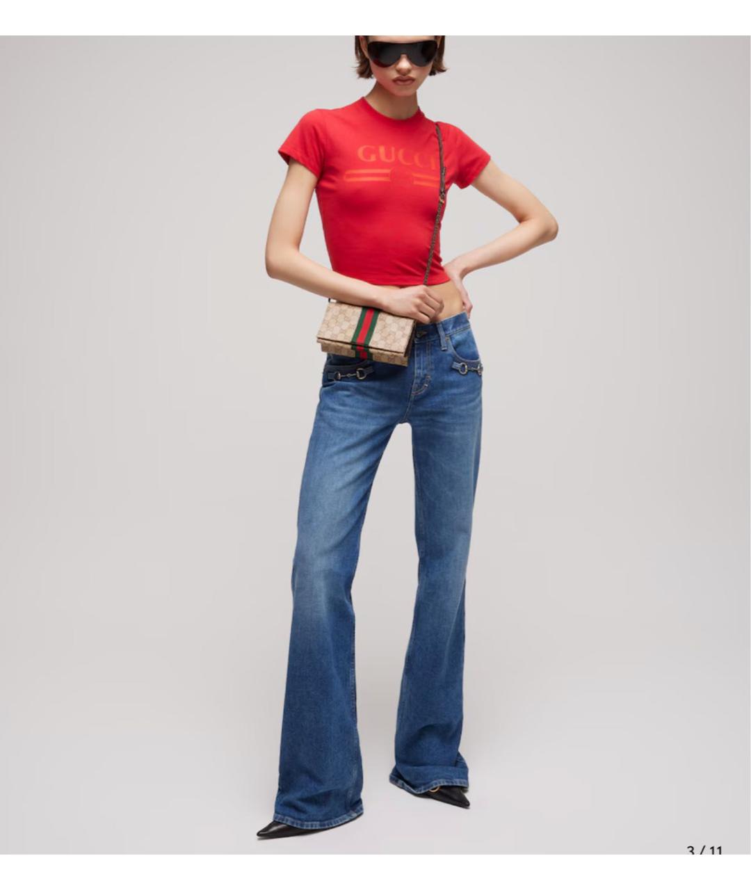 GUCCI Бежевая сумка через плечо, фото 2