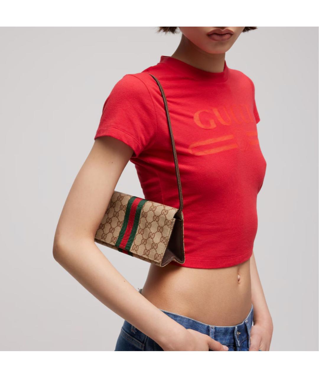 GUCCI Бежевая сумка через плечо, фото 3