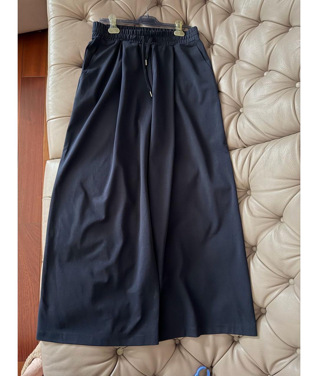 WEEKEND MAX MARA Темно-синие брюки широкие, фото 3