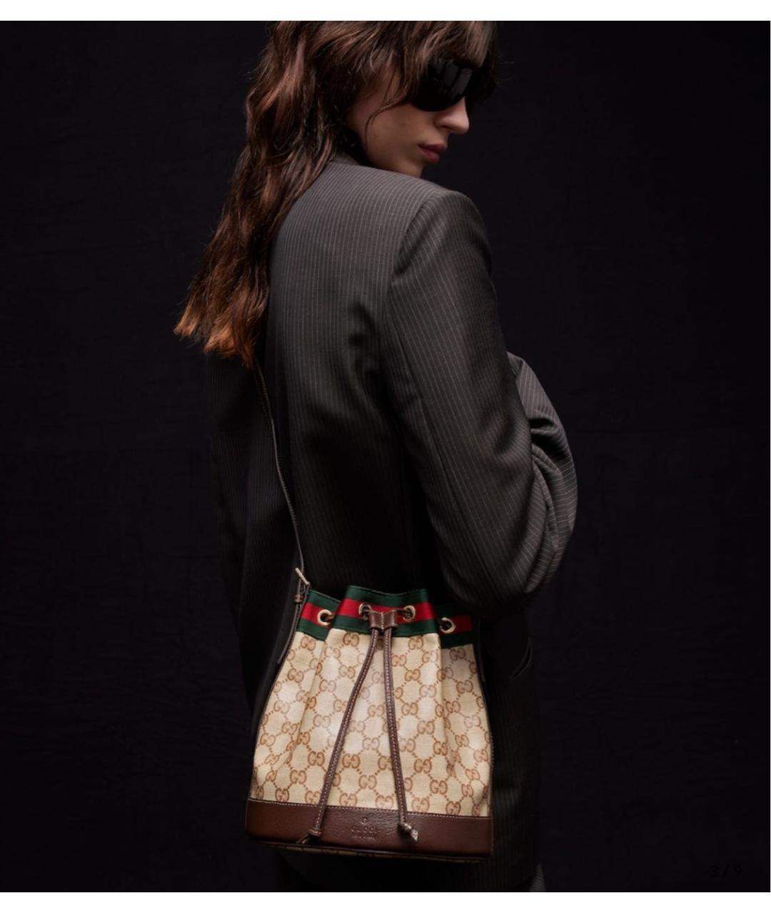 GUCCI Бежевая сумка тоут, фото 2