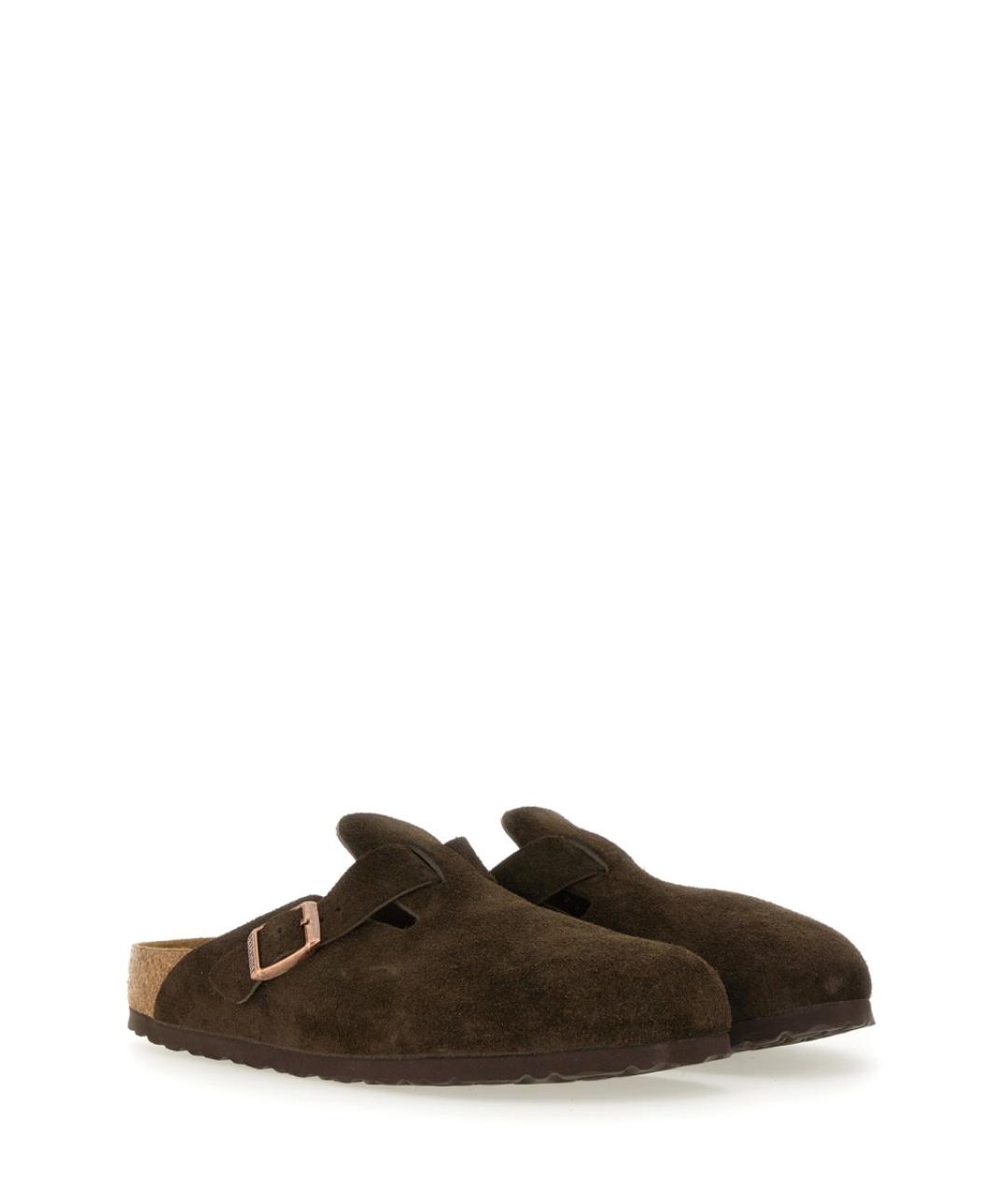 BIRKENSTOCK Коричневые замшевые сандалии, фото 2