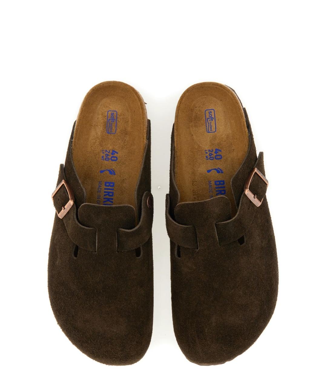 BIRKENSTOCK Коричневые замшевые сандалии, фото 5