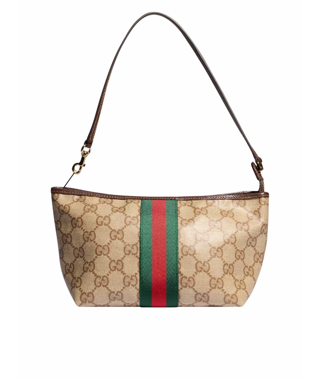 GUCCI Бежевая сумка с короткими ручками, фото 1