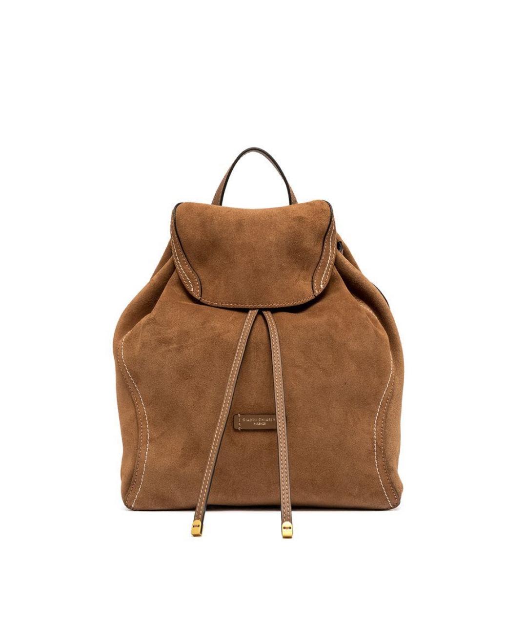Gianni Chiarini Коричневый замшевый рюкзак, фото 1