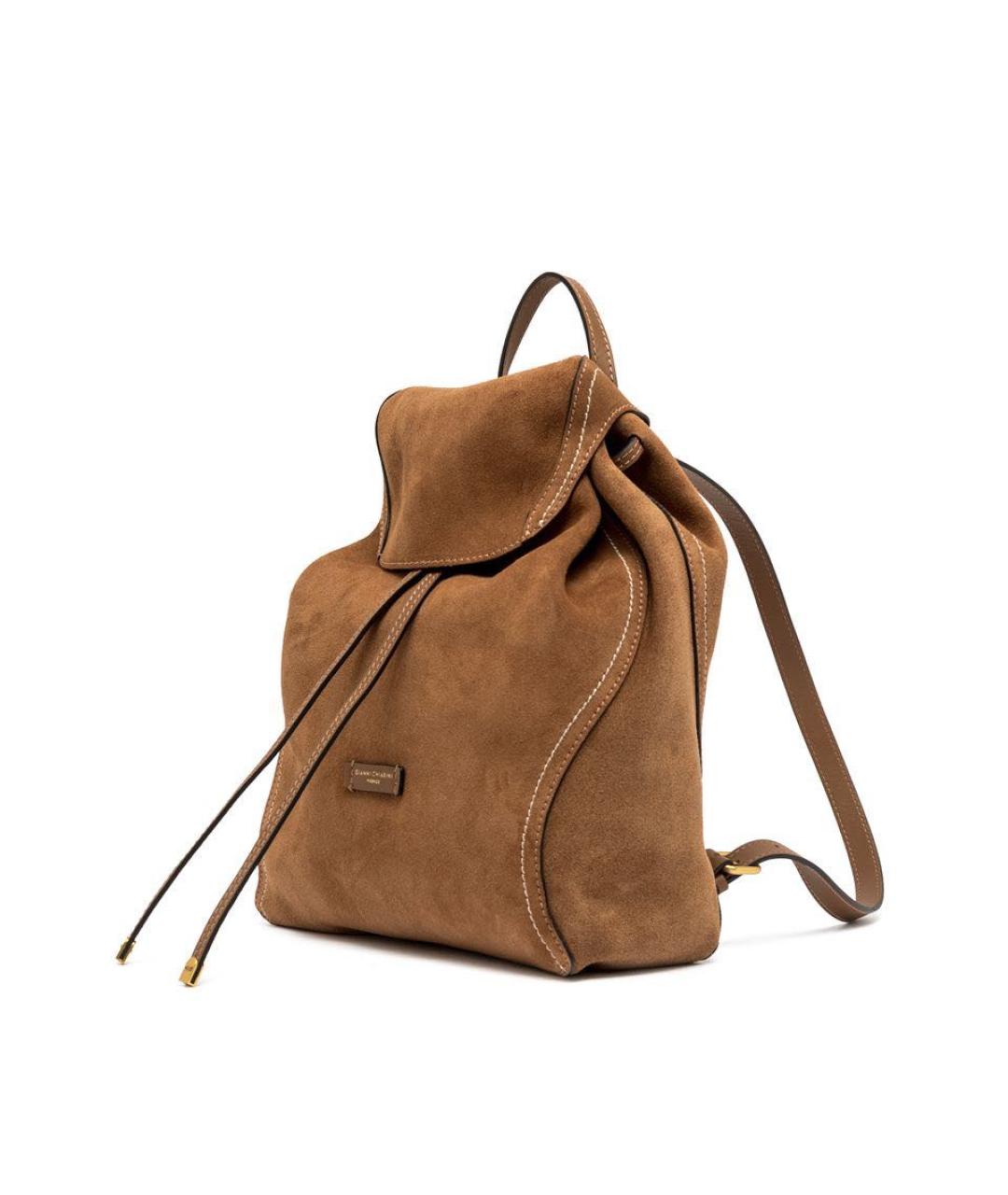 Gianni Chiarini Коричневый замшевый рюкзак, фото 3