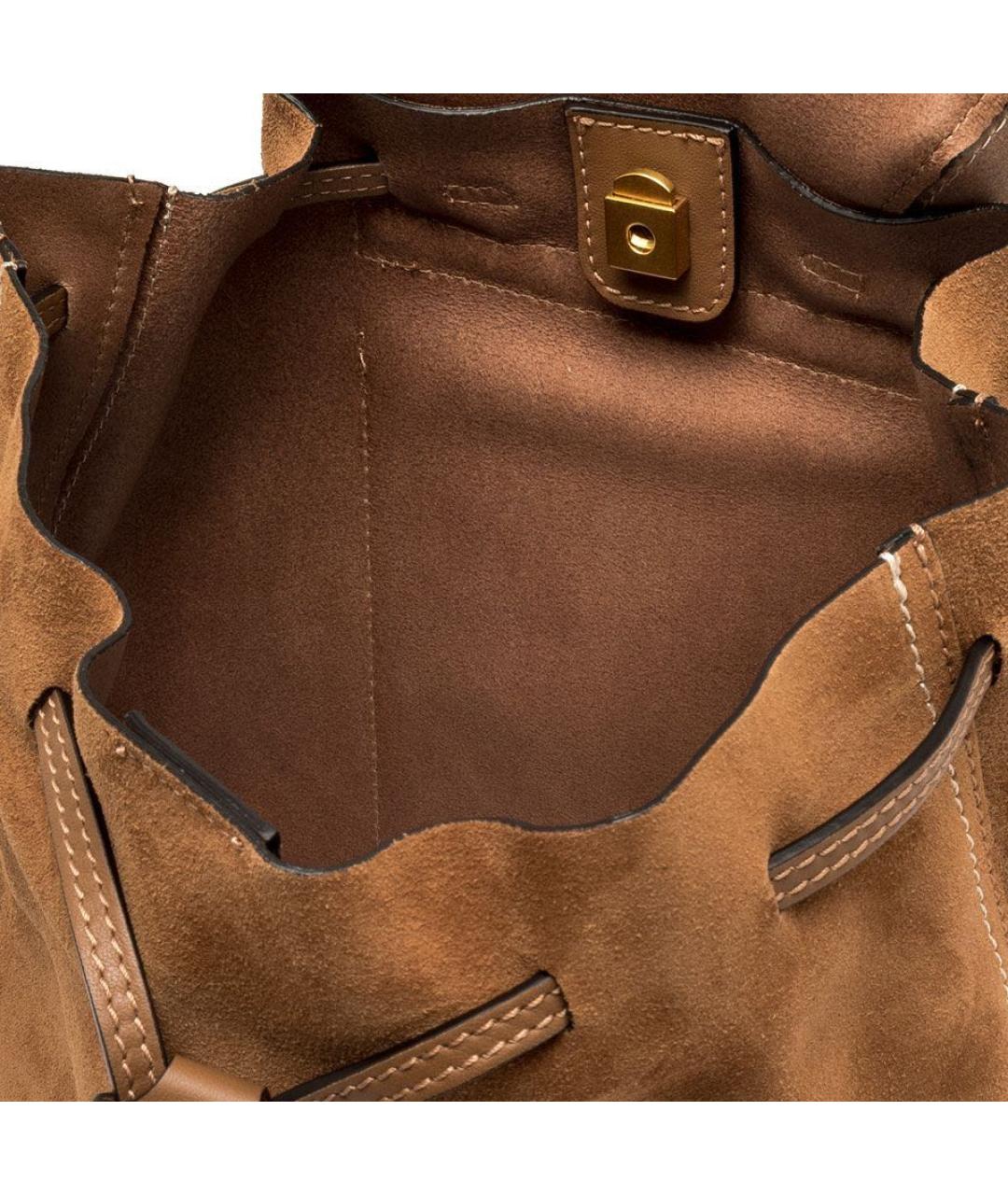 Gianni Chiarini Коричневый замшевый рюкзак, фото 4