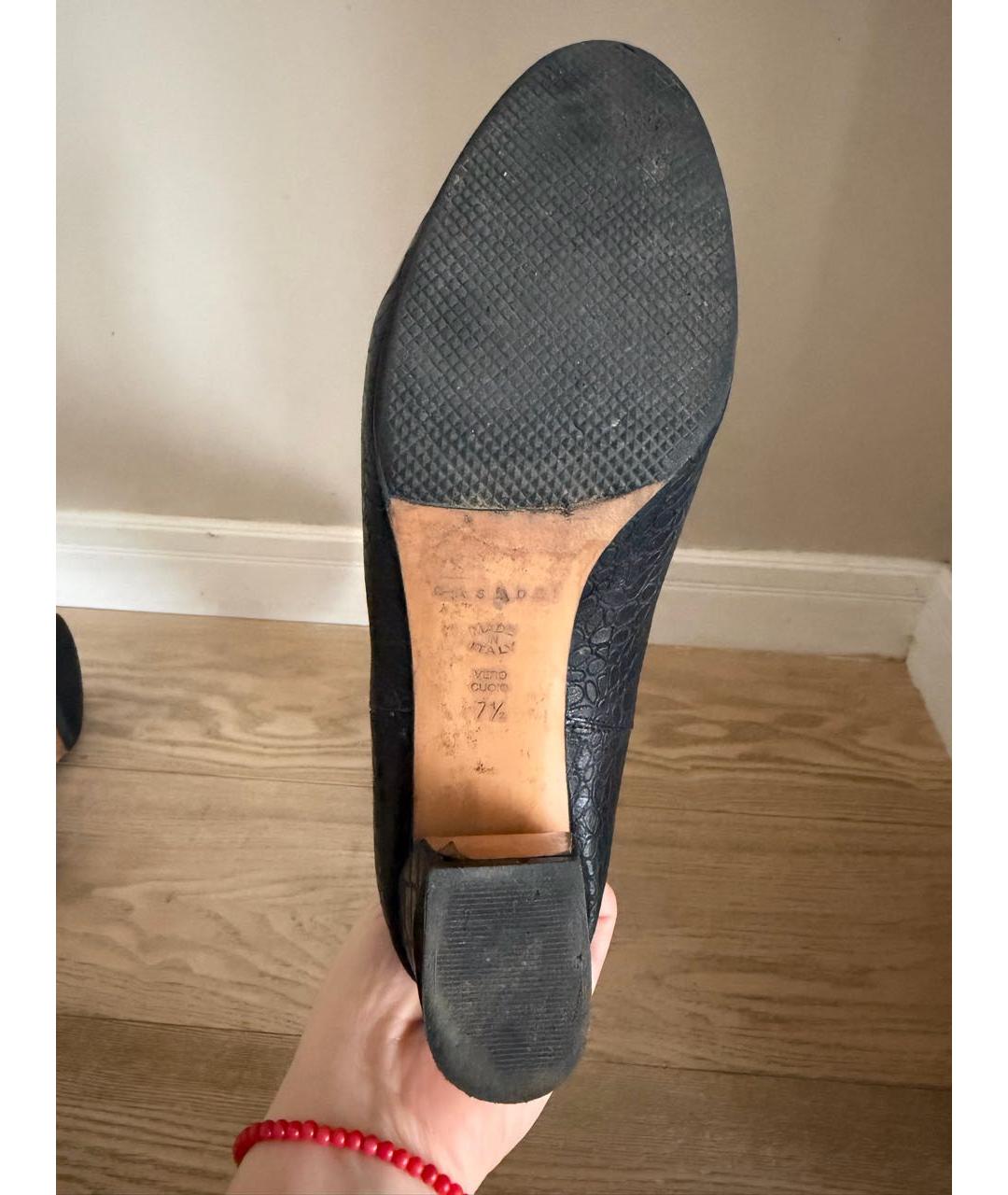 CASADEI Черные кожаные сапоги, фото 5