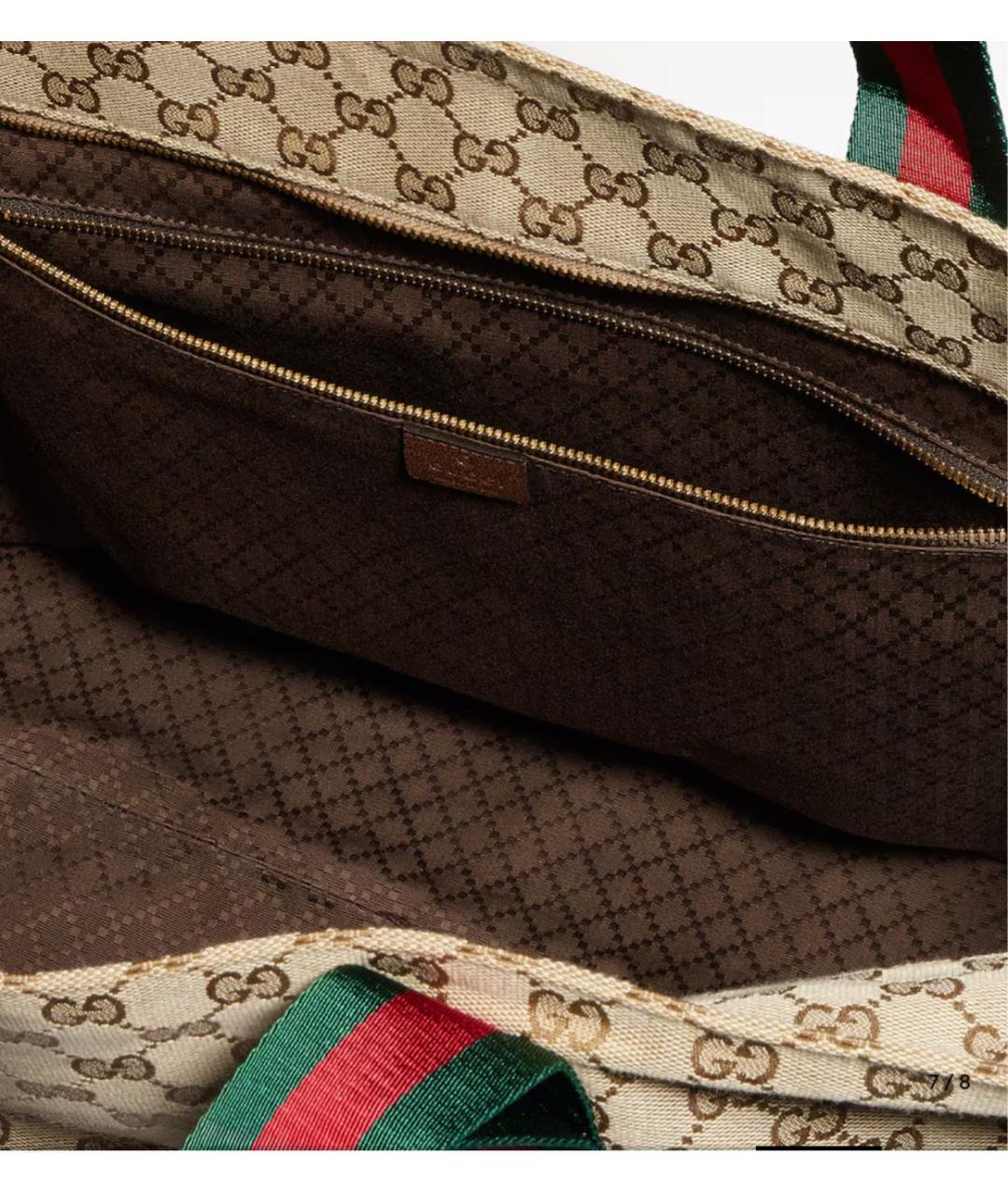 GUCCI Бежевая сумка тоут, фото 4