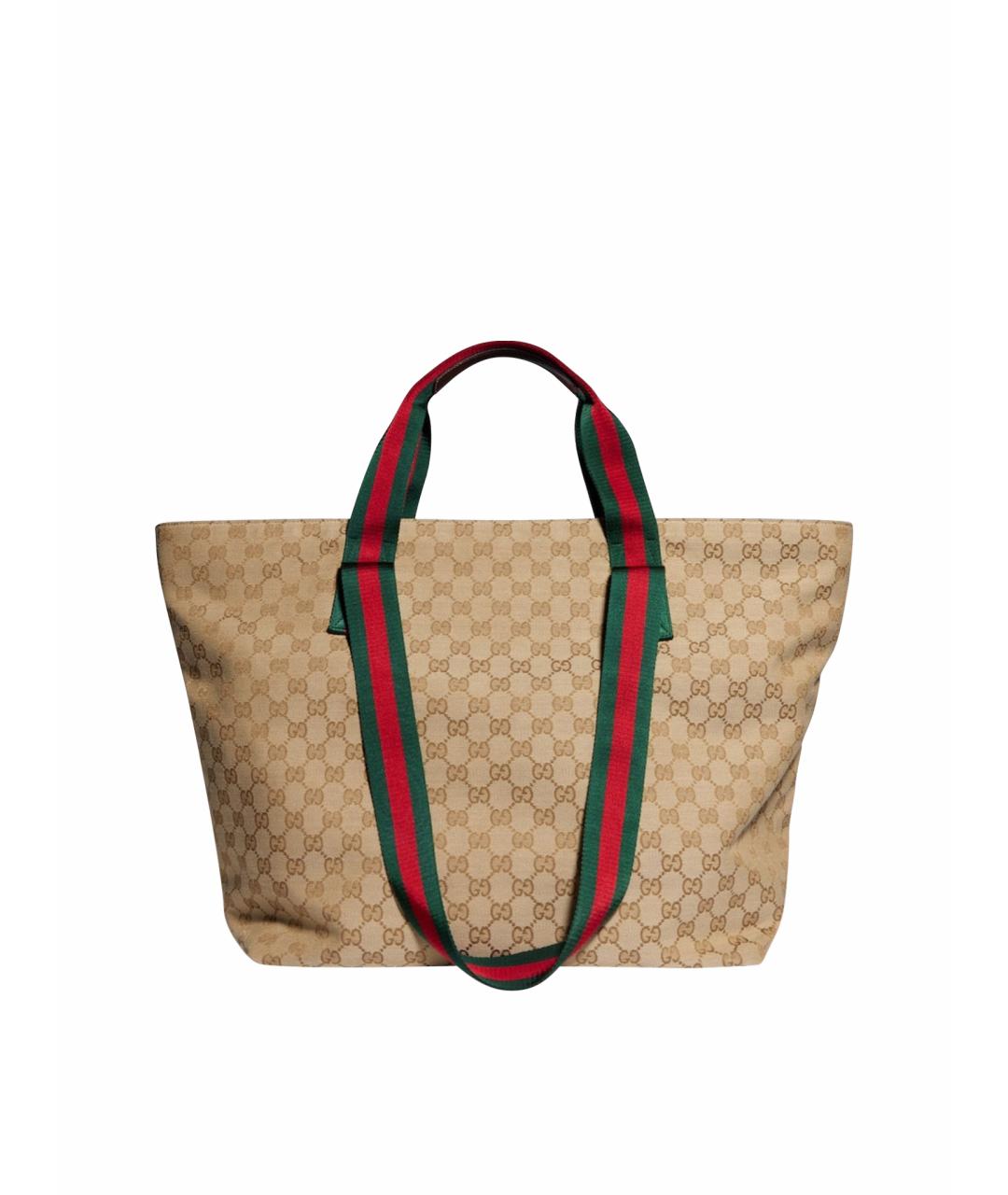 GUCCI Бежевая сумка тоут, фото 5
