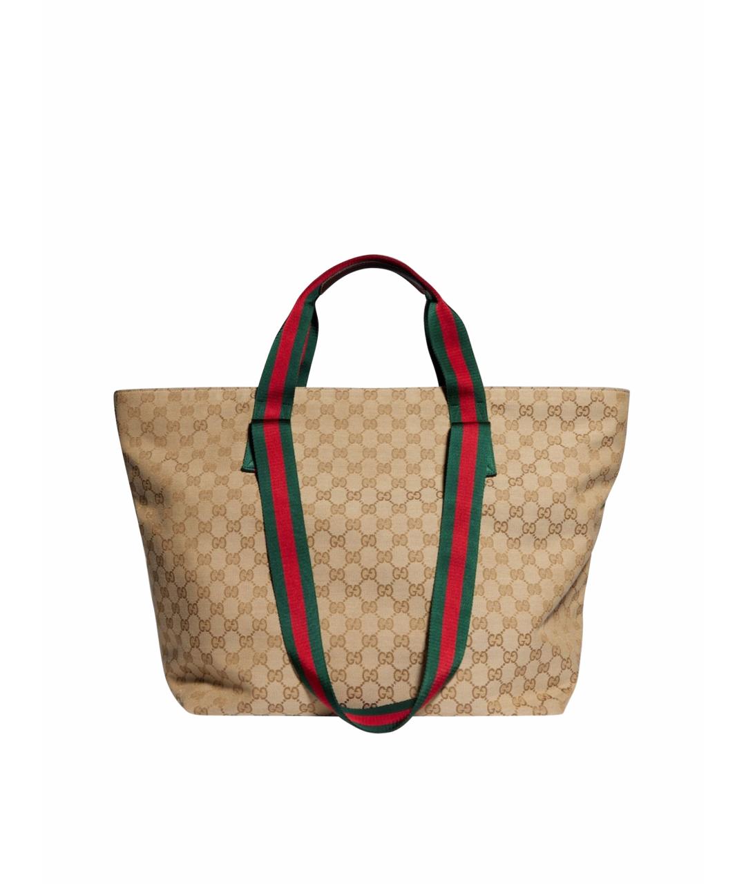 GUCCI Бежевая сумка тоут, фото 1